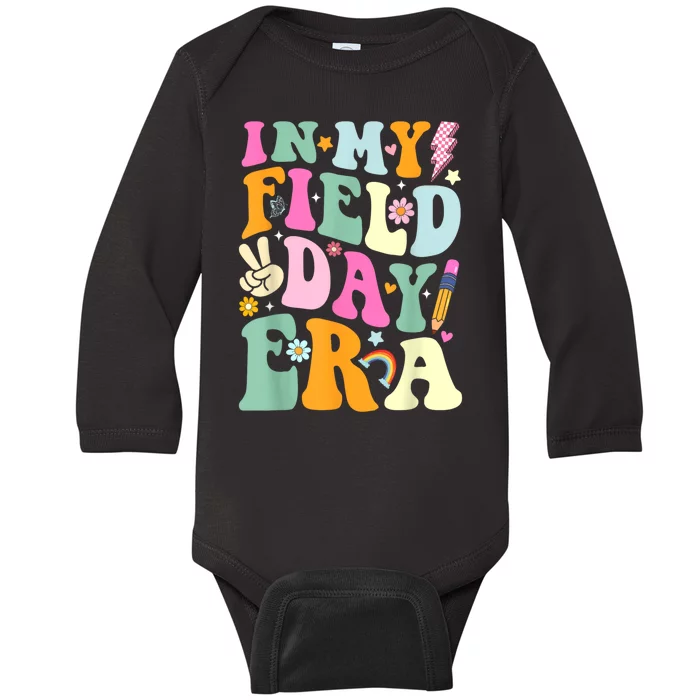 Field Day 2024 In My Field Day Era Teacher Field Day Baby Long Sleeve Bodysuit