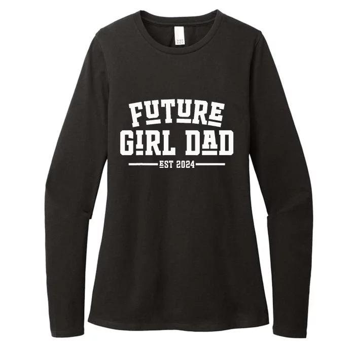 Future Dad 2024 First Time Daddy Gifts Womens CVC Long Sleeve Shirt