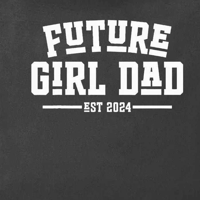 Future Dad 2024 First Time Daddy Gifts Zip Tote Bag