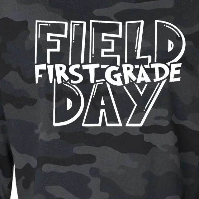 Field Day 2024 First Grade School Cropped Pullover Crew