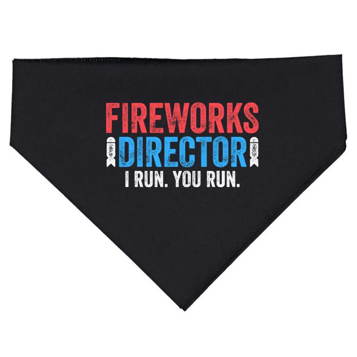 Fireworks Director 4th of July USA-Made Doggie Bandana