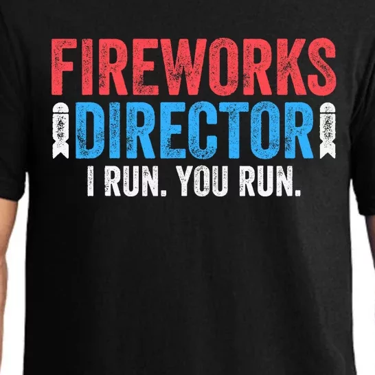 Fireworks Director 4th of July Pajama Set