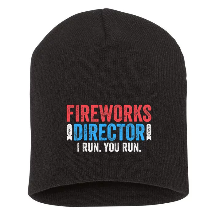 Fireworks Director 4th of July Short Acrylic Beanie