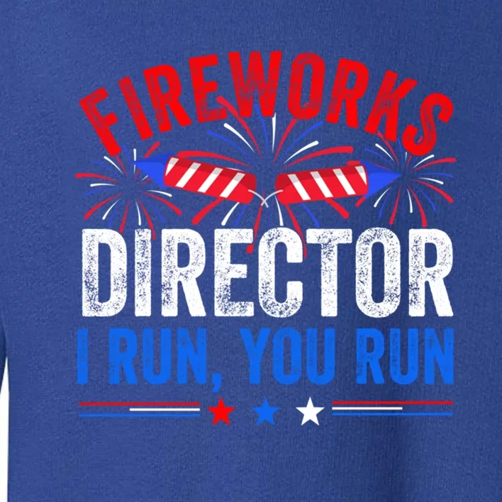 Firework Director 4th Of July Celebration American Flag Cool Gift Toddler Sweatshirt