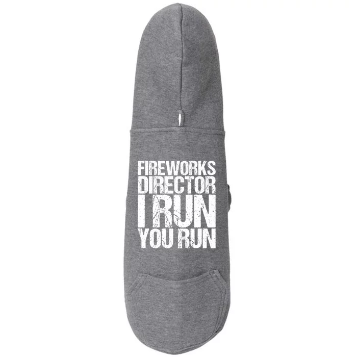 Fireworks Director 4th July Gift Funny Gift Doggie 3-End Fleece Hoodie