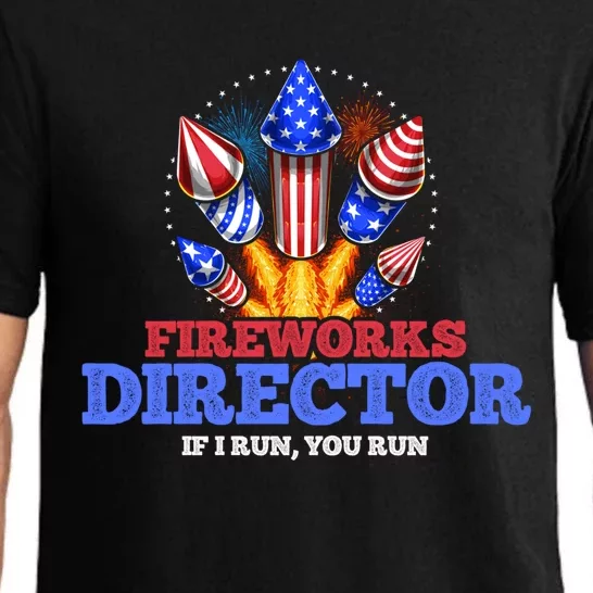 Fireworks Director 4th Of July Pyrotechnician Gift Pajama Set