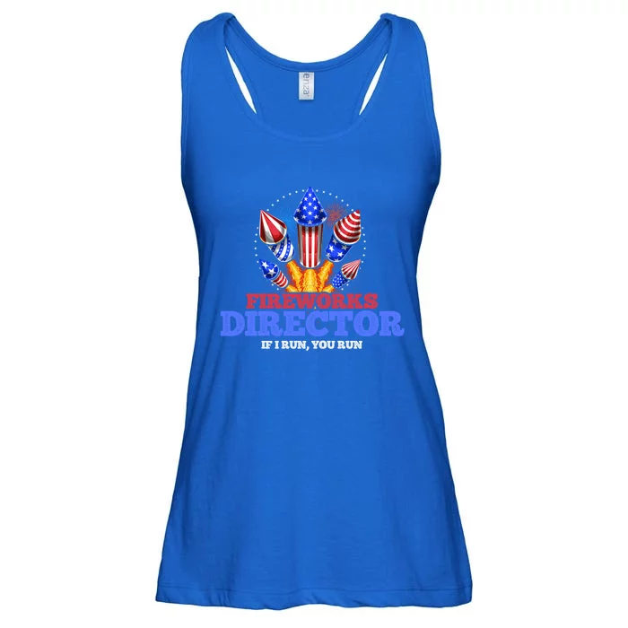 Fireworks Director 4th Of July Pyrotechnician Gift Ladies Essential Flowy Tank