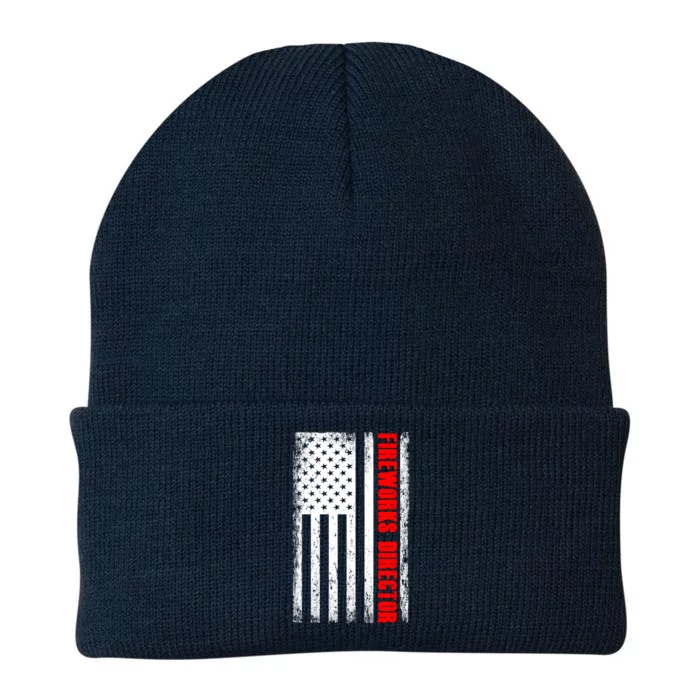 Fireworks Director 4th Of July Fan Fireworks Gift Knit Cap Winter Beanie