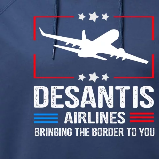 Funny Desantis Airlines Performance Fleece Hoodie