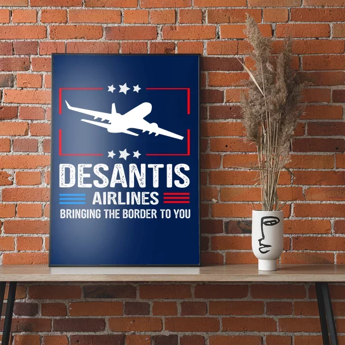 Funny Desantis Airlines Poster