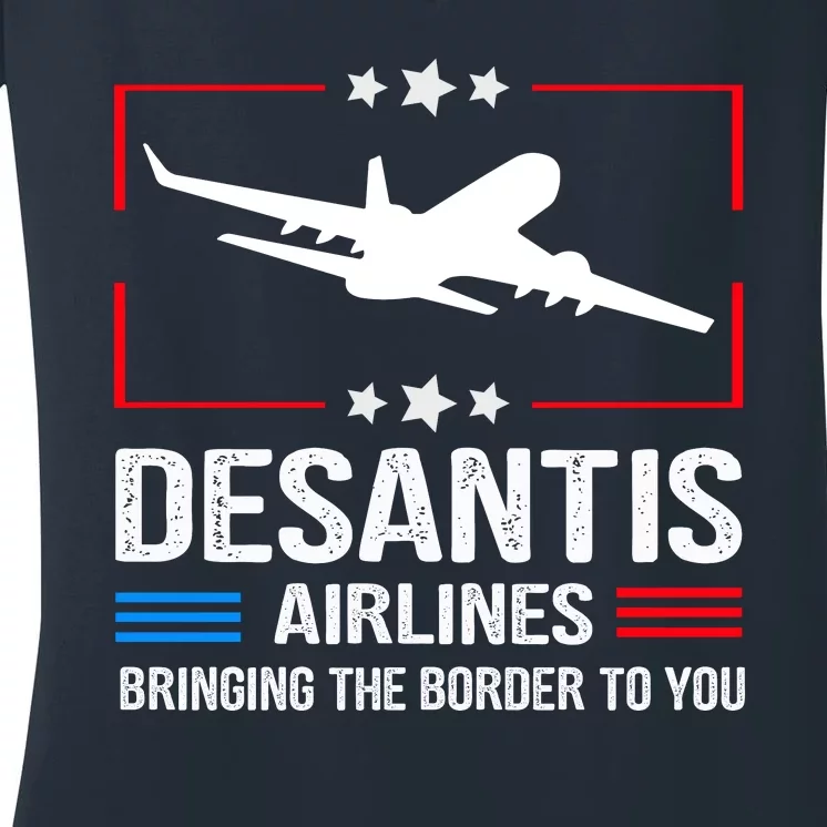 Funny Desantis Airlines Women's V-Neck T-Shirt