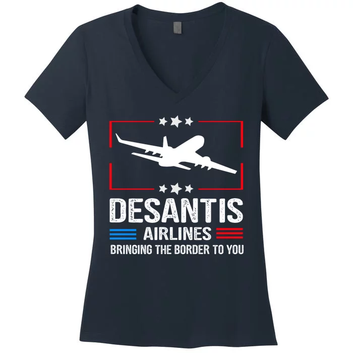 Funny Desantis Airlines Women's V-Neck T-Shirt