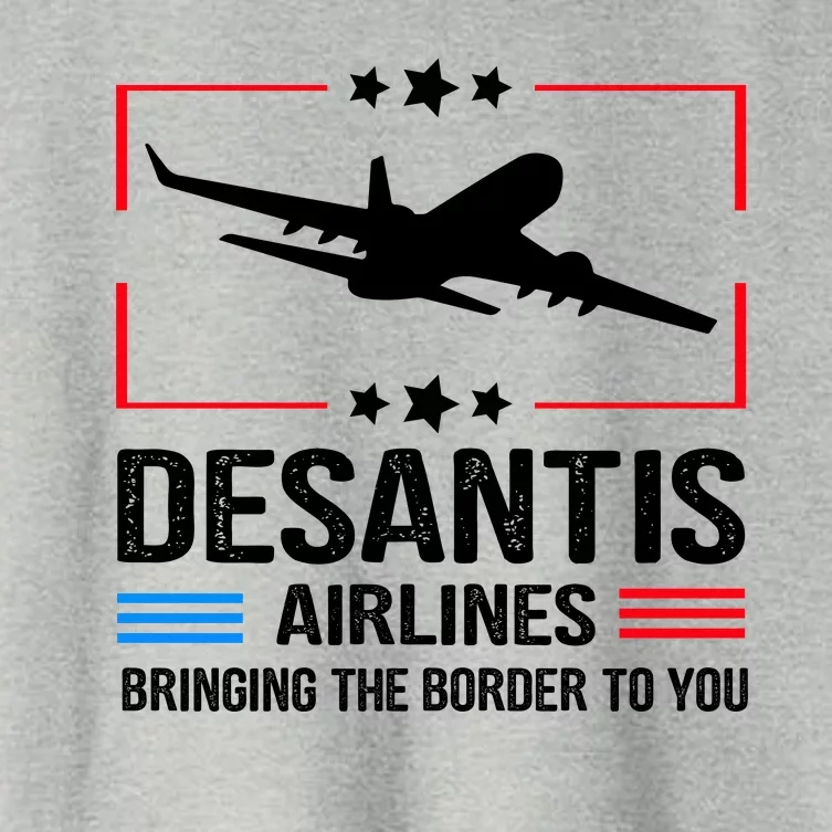 Funny Desantis Airlines Women's Crop Top Tee