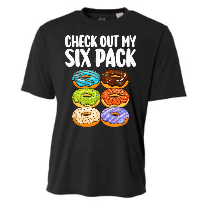 Funny Donut Art For Doughnut Lover Gym Six Pack Cooling Performance Crew T-Shirt