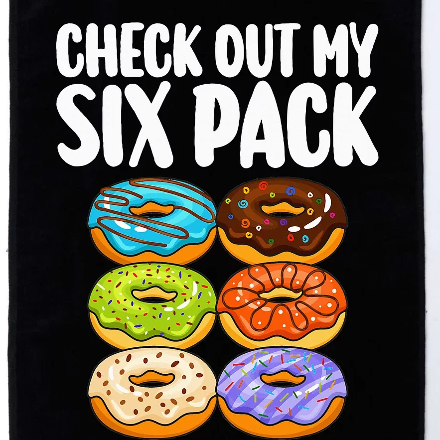 Funny Donut Art For Doughnut Lover Gym Six Pack Platinum Collection Golf Towel