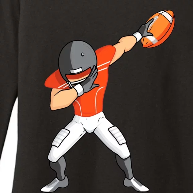 Footballer Dabbing American Football Funny Dab Gift Womens CVC Long Sleeve Shirt