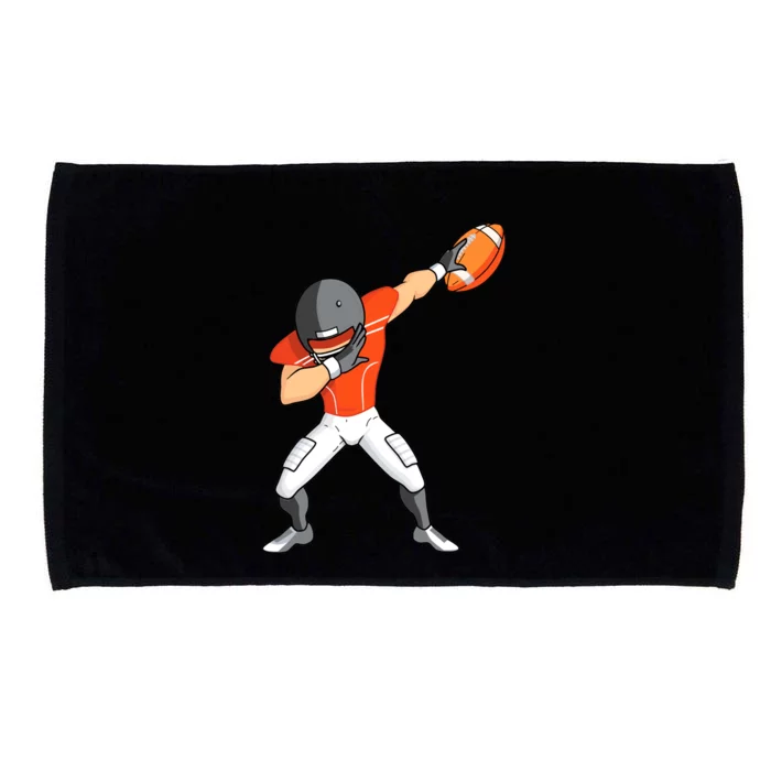 Footballer Dabbing American Football Funny Dab Gift Microfiber Hand Towel