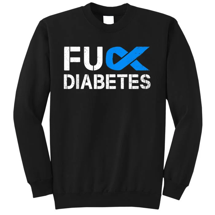 Fuck Diabetes Awareness Ribbon Type 1 One Two 2 T1D Sweatshirt