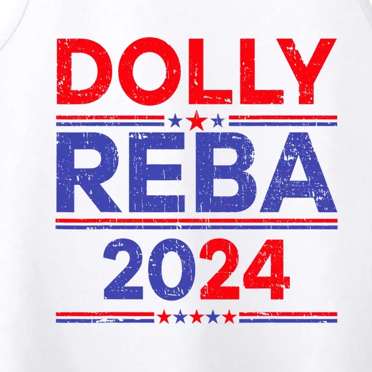 Funny Dolly And Reba 2024 Design Performance Tank