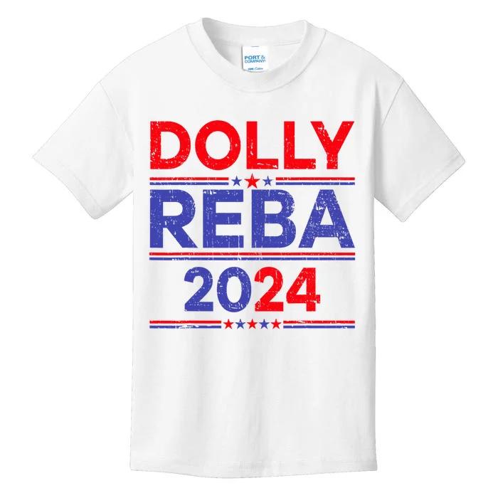 Funny Dolly And Reba 2024 Design Kids T-Shirt