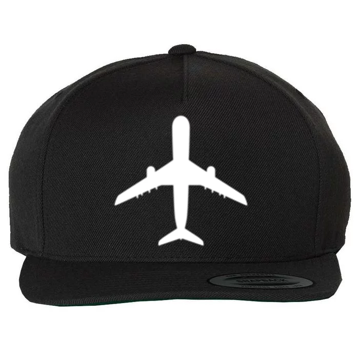 Fathers Day Aviation Airplane World Travel Flying Pilot Great Gift Wool Snapback Cap