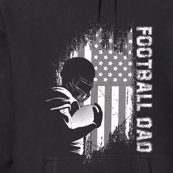 Football Dad American Football Premium Hoodie