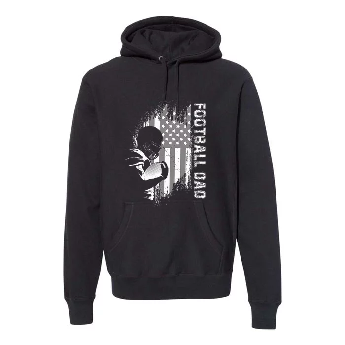 Football Dad American Football Premium Hoodie