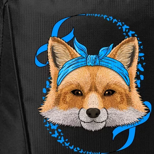 Fox Diabetes Awareness Blue Bandana T1d Survivor Gift City Backpack