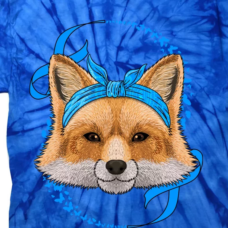 Fox Diabetes Awareness Blue Bandana T1d Survivor Gift Tie-Dye T-Shirt