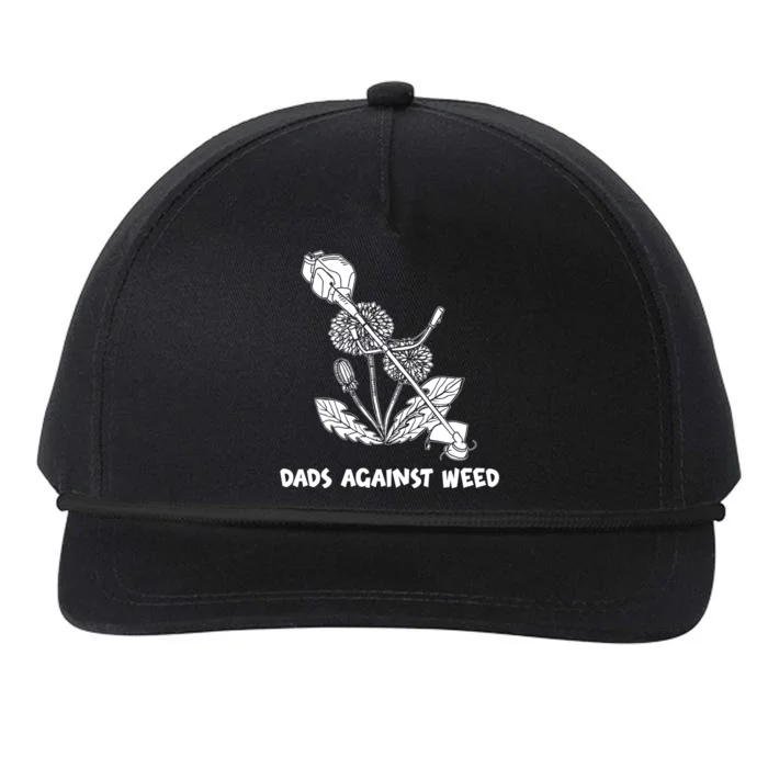 Funny Dads Against Weed Weed Wacker Dandelions Snapback Five-Panel Rope Hat