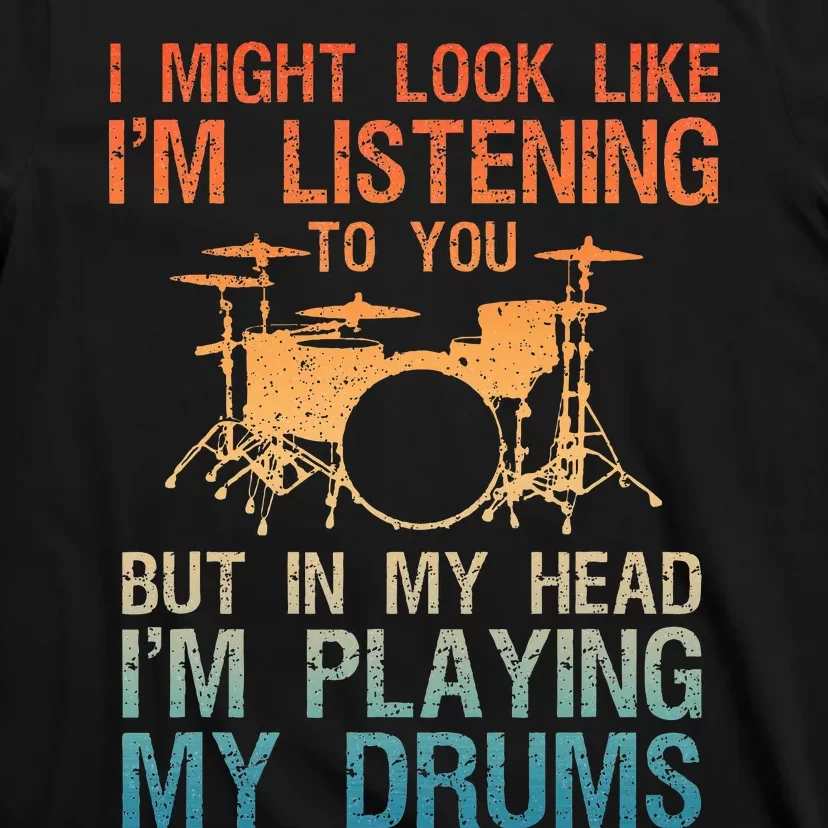 Funny Drummer Art Drum Player Percussion Lover T-Shirt