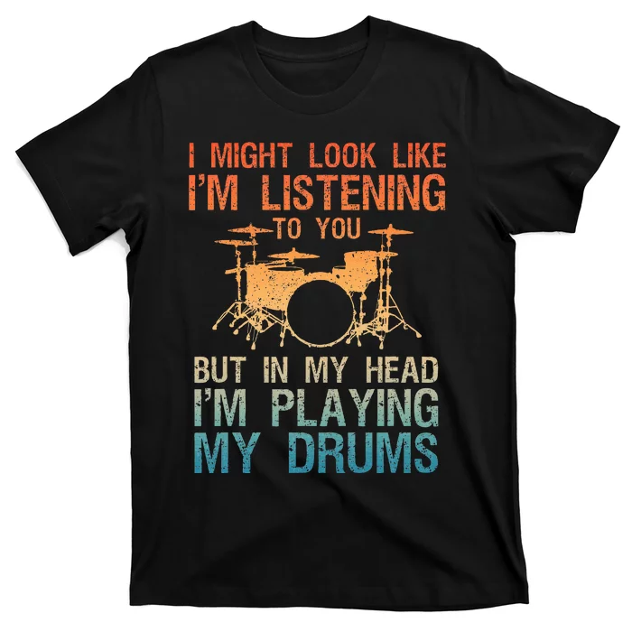 Funny Drummer Art Drum Player Percussion Lover T-Shirt