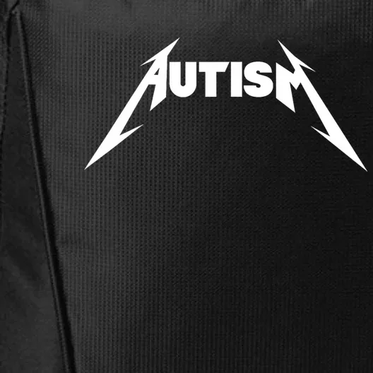 Funny Design Autism Skeleton Meme Metal Rock Cute City Backpack