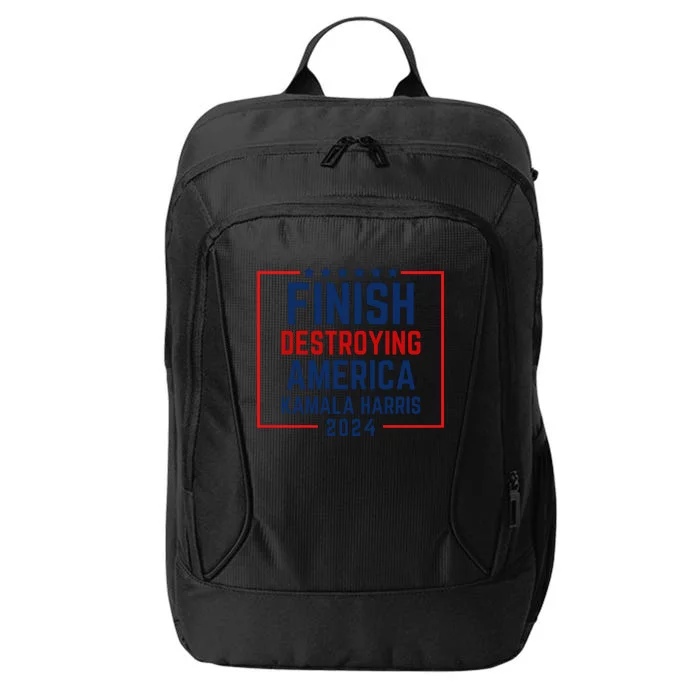 Finish Destroying America Kamala City Backpack