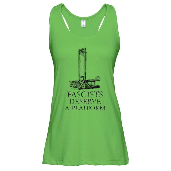 FASCISTS DESERVE A PLATFORM Ladies Essential Flowy Tank