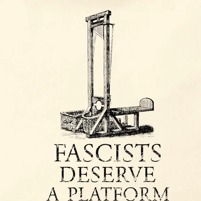 FASCISTS DESERVE A PLATFORM Zip Tote Bag