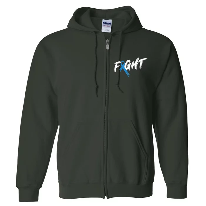 Funny Diabetes Awareness Month Fight Vintage T1 T2 Full Zip Hoodie