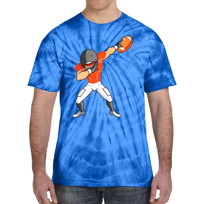 Footballer Dabbing American Football Funny Dab Gift Tie-Dye T-Shirt