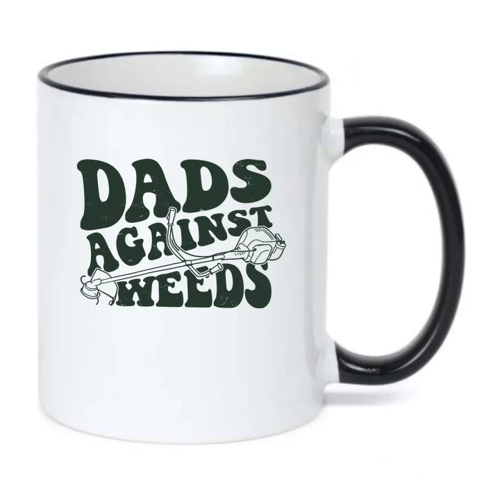 Funny Dads Against Weeds Lawn Weed Wacker Black Color Changing Mug