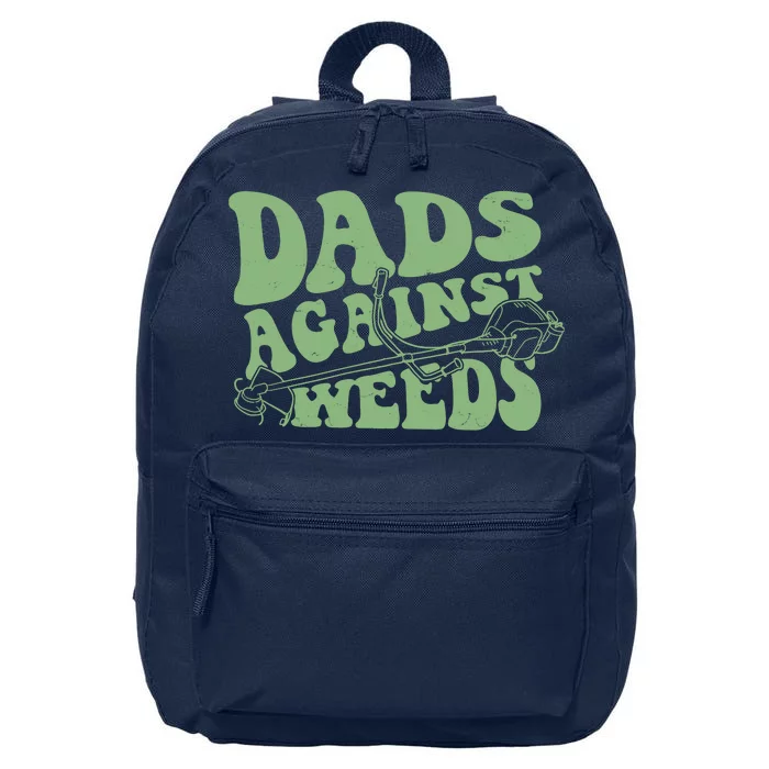 Funny Dads Against Weeds Lawn Weed Wacker 16 in Basic Backpack