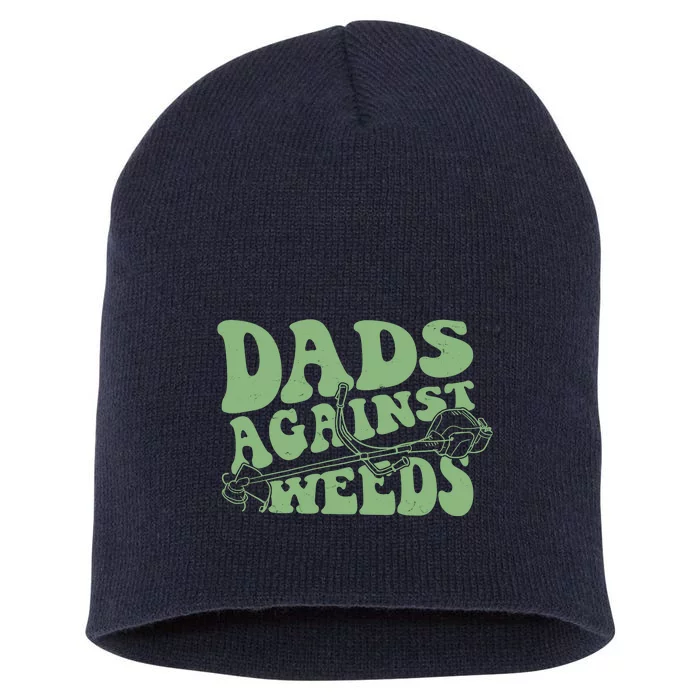 Funny Dads Against Weeds Lawn Weed Wacker Short Acrylic Beanie