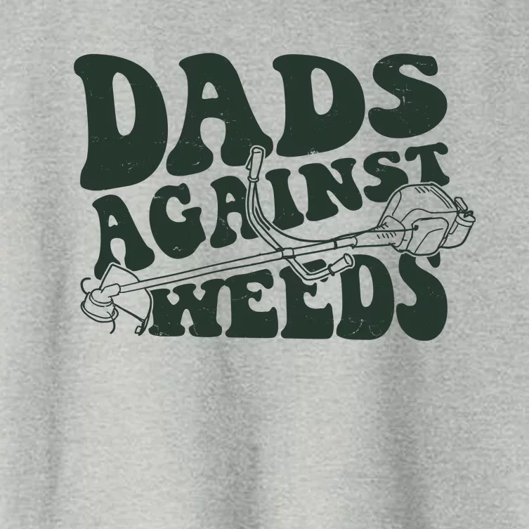 Funny Dads Against Weeds Lawn Weed Wacker Women's Crop Top Tee