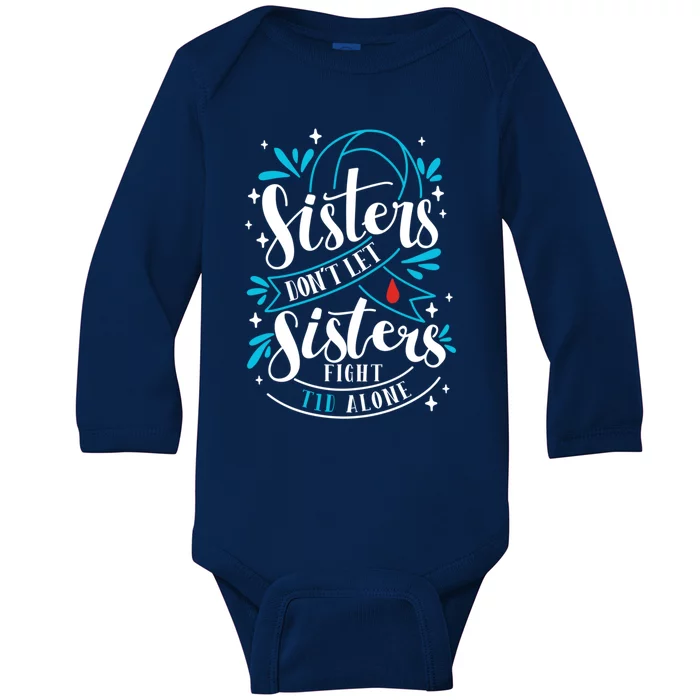 Funny Diabetes Awareness T1d Gift Baby Long Sleeve Bodysuit