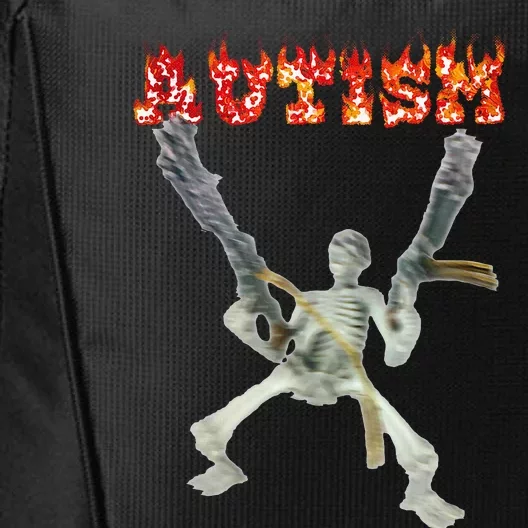 Funny Design Autism Skeleton Meme For Women City Backpack