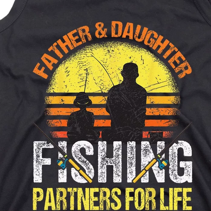 Fisherman Dad And Daughter Fishing Partners For Life Tank Top