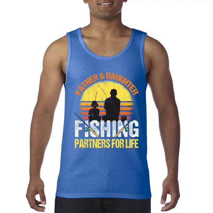 Fisherman Dad And Daughter Fishing Partners For Life Tank Top