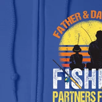 Fisherman Dad And Daughter Fishing Partners For Life Full Zip Hoodie