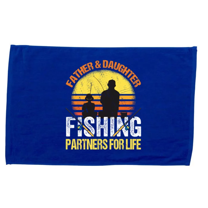 Fisherman Dad And Daughter Fishing Partners For Life Microfiber Hand Towel