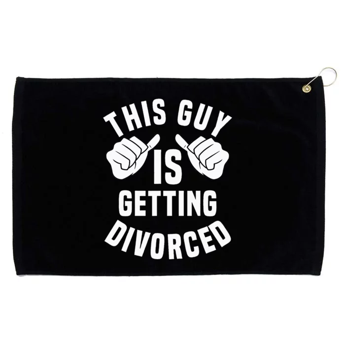 Funny Divorced Apparel For Divorce Party Grommeted Golf Towel