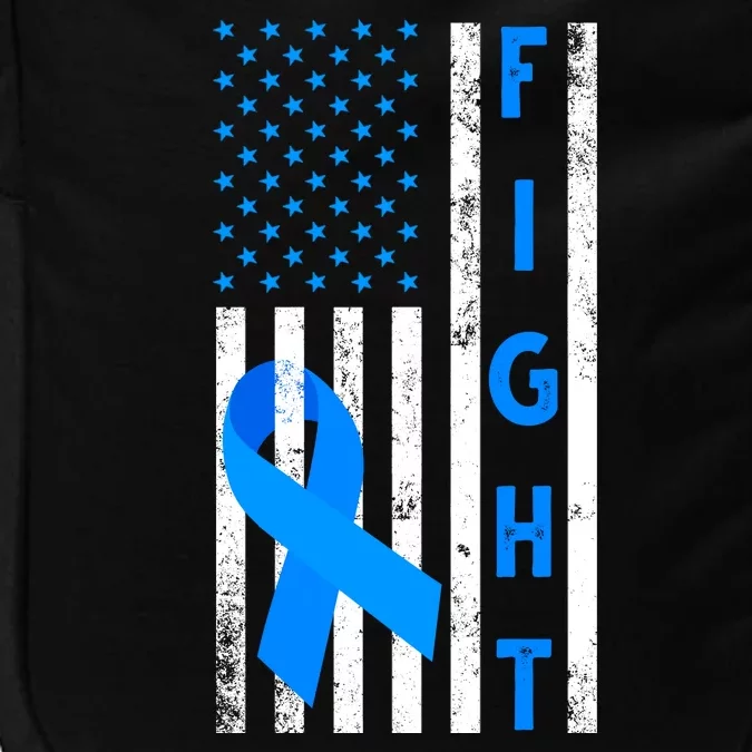 Fight Diabetes Awareness USA Flag Impact Tech Backpack